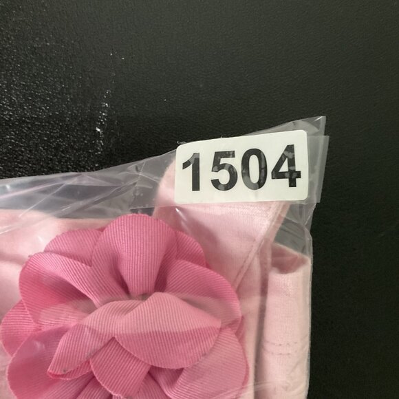 Janie And Jack Dress Girls Sz 5 Pink Sleeveless‎ Flower Applique Button Classic - Picture 9 of 9